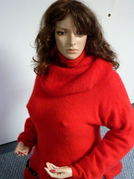 Ann the Sweater Girl Slave Doll
Soft red angora.
