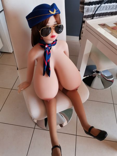 Naked sexy flight attendant
